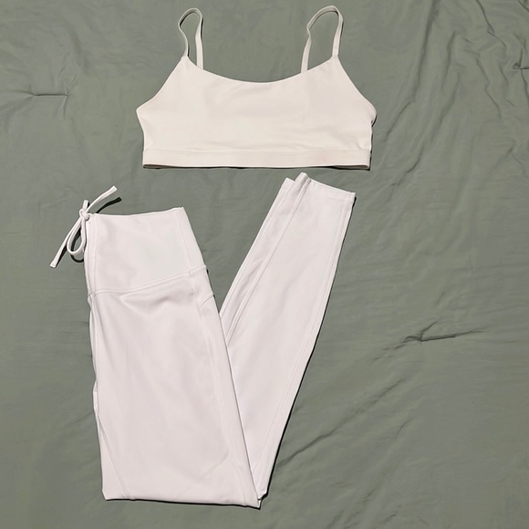 Fabletics Pants - Fabletics White Workout Set